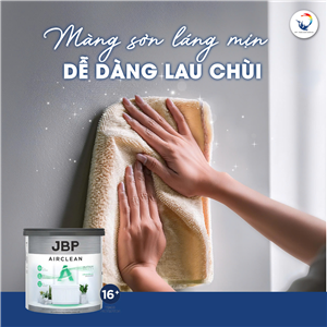 Tường sạch bóng, vết bẩn biến mất